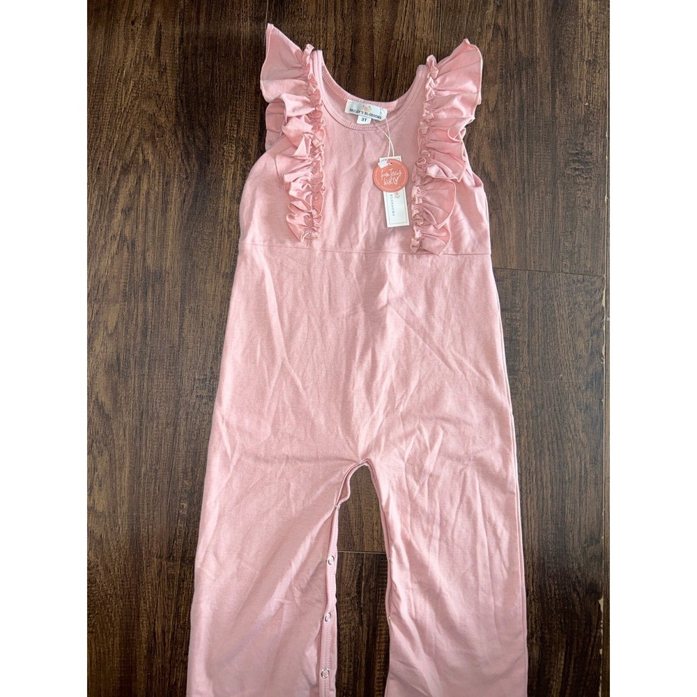 3T Bailey's Blossoms ruffle tank jumpsui